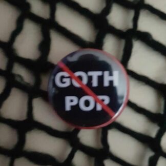 No Goth Pop - 25mm button